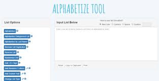 Alphabetical order is a way to sort (organize) a list. Free Online Alphabetical Order Tool Word Counter Blog