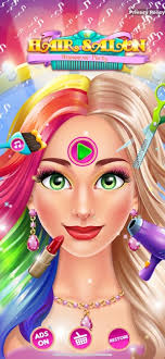 hair salon makeover games on the app