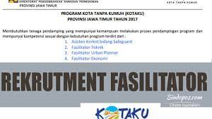 Banyaknya orang yang mencari pekerjaan di indonesia membuat pameran pekerjaan atau job fair semakin sering digelar. Informasi Rekrutment Tenaga Pendamping Program Kota Tanpa Kumuh Kotaku