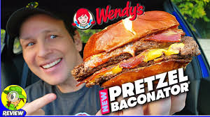 wendy s pretzel baconator review