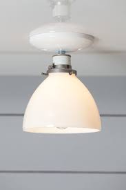 milk glass shade light ceiling mount