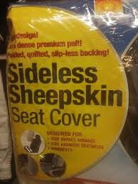 Eurow Sideless Sheepskin Seat Cover