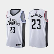 Bumble sponsor logo badge heat transfer at left chest. Lou Williams Jersey Clippers Cheap Online