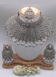 indian bridal silver plated chokar
