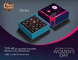 women s day chocolate gift box for