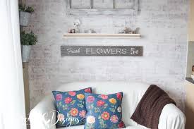 Beautiful Faux Brick Wall For Under 50