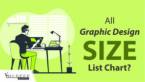 all graphic design size list chart