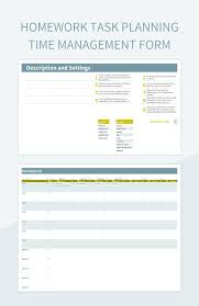 free time management templates for