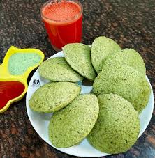 instant green moong dal palak idli