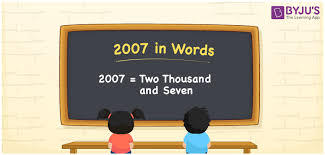 2007 In Words Spelling 2007 What Is