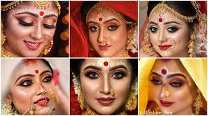 bengali bridal eye makeup look in saree