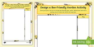 Bee Friendly Garden Design Activity