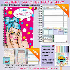 weight watchers planner t food diary