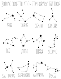 Zodiac Constellation Tatouages temporaires - Etsy France