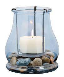 hurricane candles sea glass candle holder