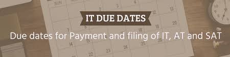 Income Tax Due Dates For Payment And Filing In Fy 2018 19