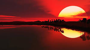 laptop red sunset background laptop hd