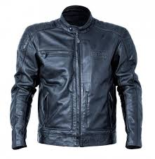 custom retro leather motorbike jacket