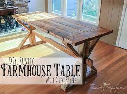 40 Free Diy Farmhouse Table Plans To