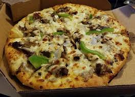 philly cheese steak pizza with extra
