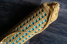 yoga mat bag free crochet pattern