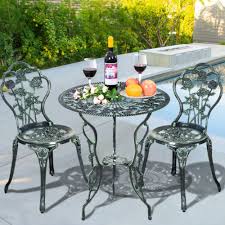 Patio Furniture Bistro Set Table Chairs