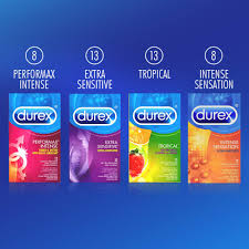 Condoms Natural Latex Condoms Durex Condom Pleasure Pack Assorted Condoms 42 Count An Exciting Mix Of Sensation And Stimulation Hsa Eligible