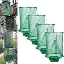 4 pack ranch fly traps outdoor hanging