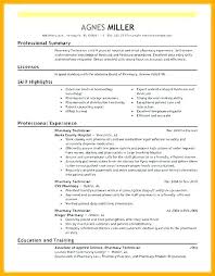 Resume For Pharmacy Technician Sample Pharmacy Technician Resume