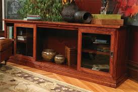 Tv Console With 2 Sliding Glass Doors