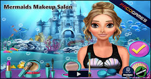 mermaids makeup salon play the game