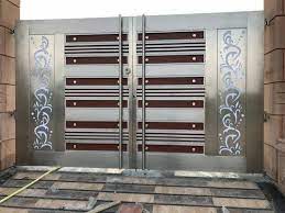 modern stainless steel main gate design