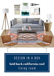 laid back california cool living room