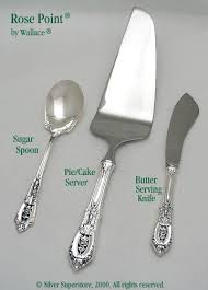 Rose Point Sugar Spoon Wallace