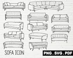 Sofa Designs Svg Png Pdf Clipart