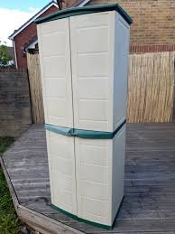 Tall Plastic Garden Storage Shed In