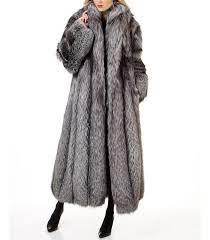 Women S Full Length Silver Fox Fur Coat
