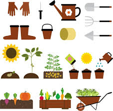 Gardening Icons Isolation With Various