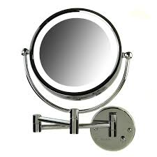 lighted wall mount makeup mirror