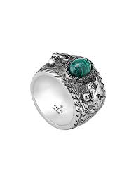 gucci garden sterling silver ring in