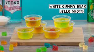 white gummy bear jello shots