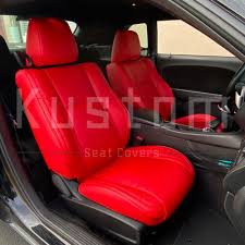 Red Artificial Leather Full Seat Covers