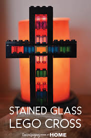 Stained Glass Lego Cross To Build For