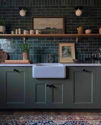 the fresh appeal of green cabinets
