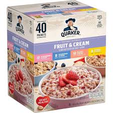 quaker instant oatmeal fruit cream