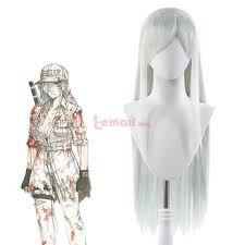 2018 new anime hataraku saibou cells at work little erythrocyte red blood cell neutrophil white blood cell kids cosplay costumes at reliable anime shop trustedeal.com. Cells At Work White Blood Cell Hataraku Saibou Cosplay Wigs
