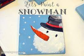 paint a snowman face pamela groppe