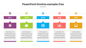 linear design powerpoint timeline