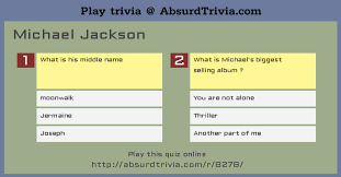 Ask questions and get answers from people sharing their experience with rexulti. Trivia Quiz Michael Jackson