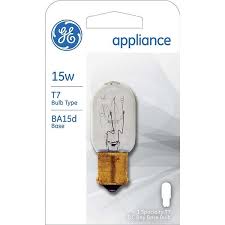Shop Ge 35154 Double Contact Bayonet Base T7 Appliance Light Bulb Clear 15w 120v On Sale Overstock 25533636